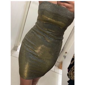 Gold & Silver Bodycon Dress